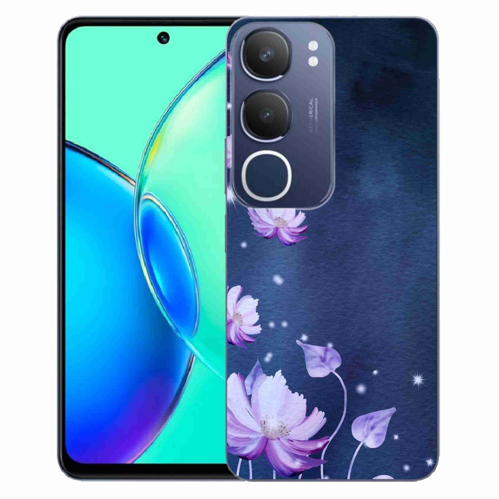 Gélový kryt mmCase na Vivo Y19s - padajúce kvety
