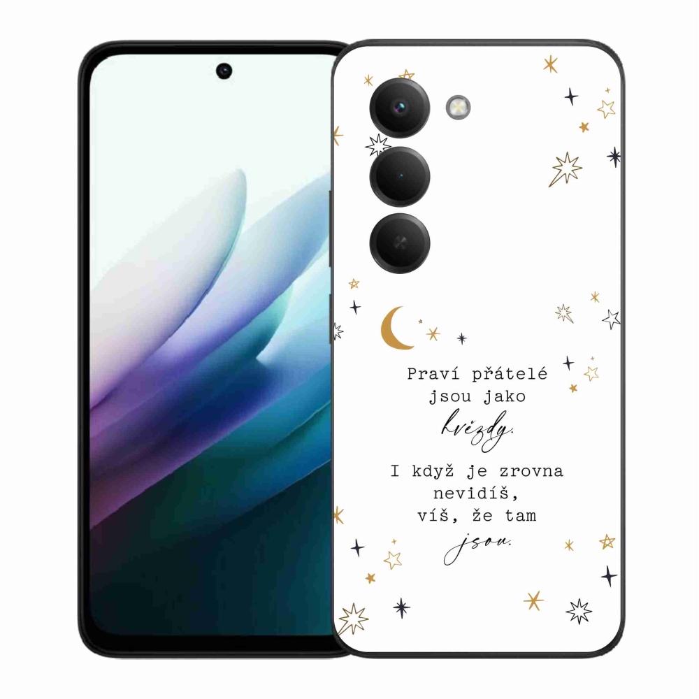 Gélový kryt mmCase na Xiaomi Redmi 15 4G/5G (171mm) - citát 6 biele pozadie