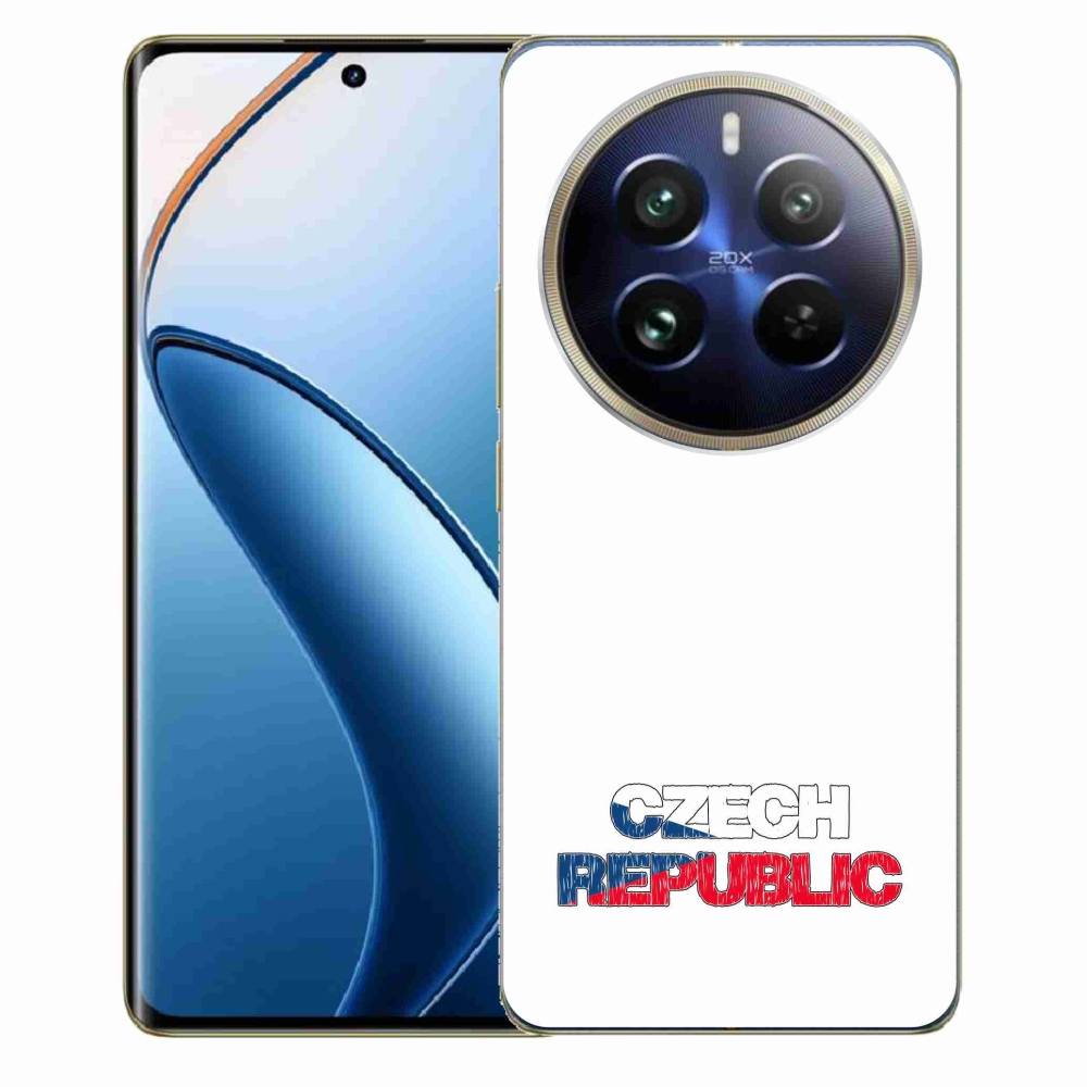 Gélový kryt mmCase na Realme 12 Pro 5G/12 Pro+ 5G - Czech Republic biele pozadie