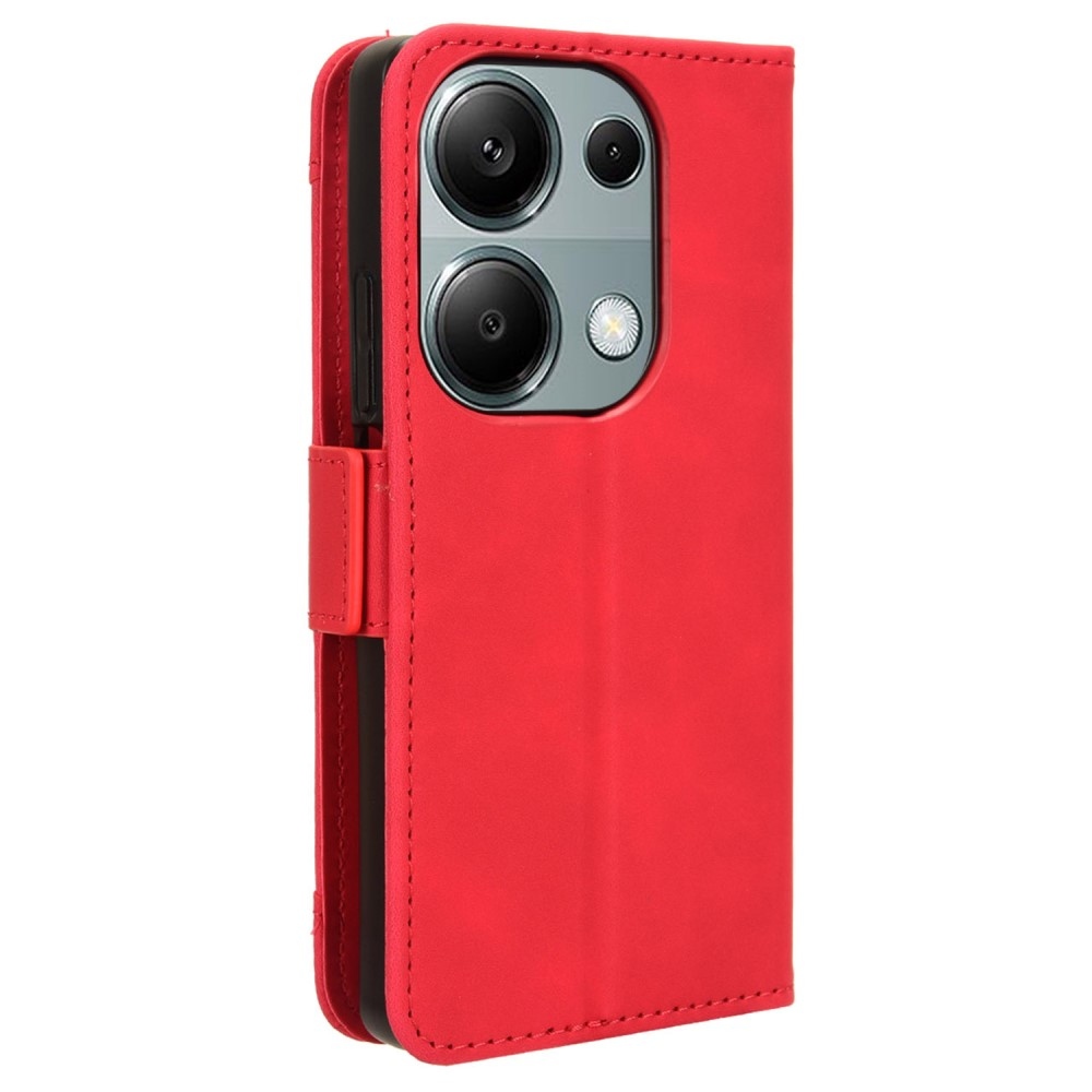 Cards knižkové púzdro na Xiaomi Redmi Note 14S/Note 13 Pro 4G/Poco M6 Pro - červené