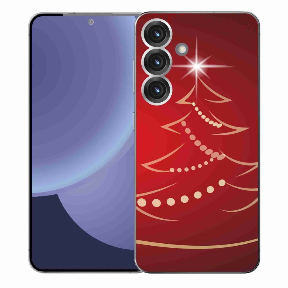 Gélový kryt mmCase na Samsung Galaxy S25+ - kreslený vianočný stromček