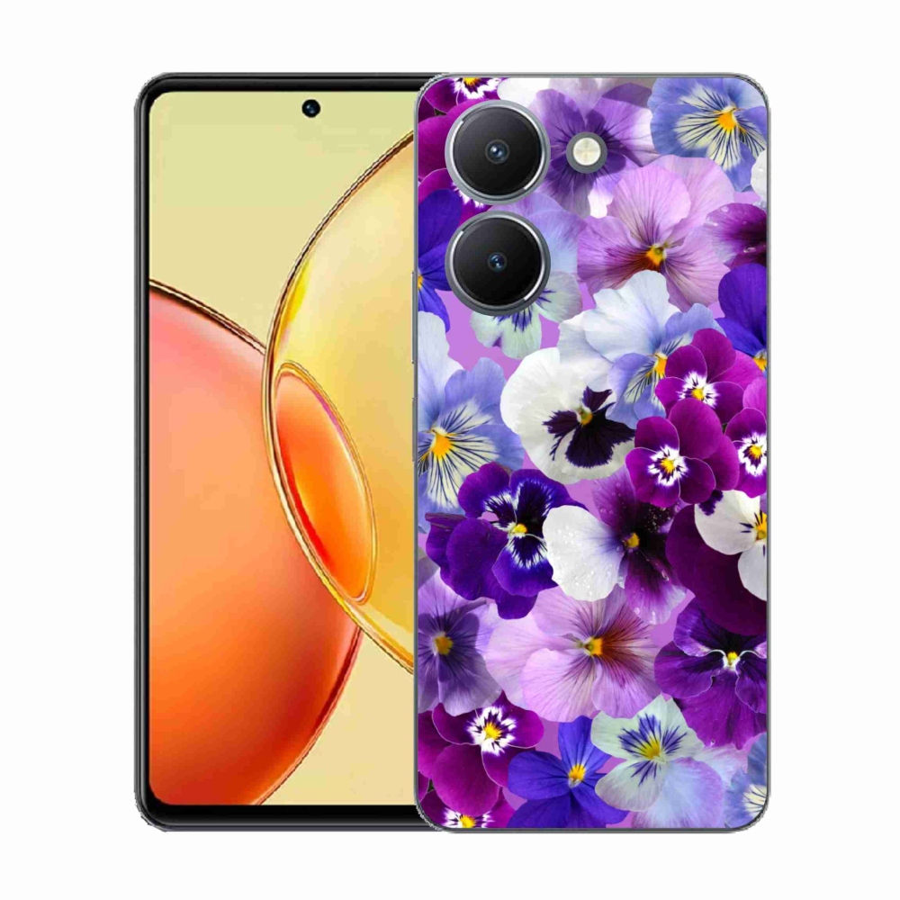 Gélový kryt mmCase na Vivo Y36 - kvety 9