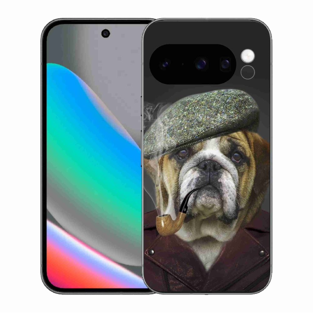 Gélový kryt mmCase na Google Pixel 10 Pro - pes s fajkou