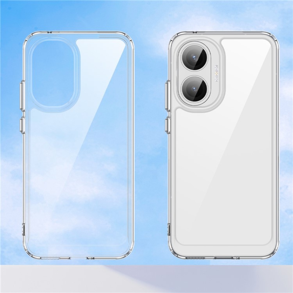 Gélový obal s pevným chrbtom na Xiaomi Poco F7 5G - priehľadný