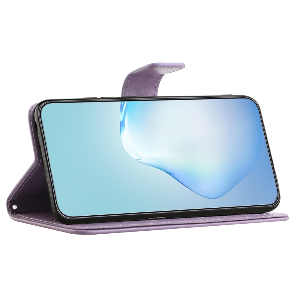 Tree knižkové púzdro na Samsung Galaxy A25 5G - fialové