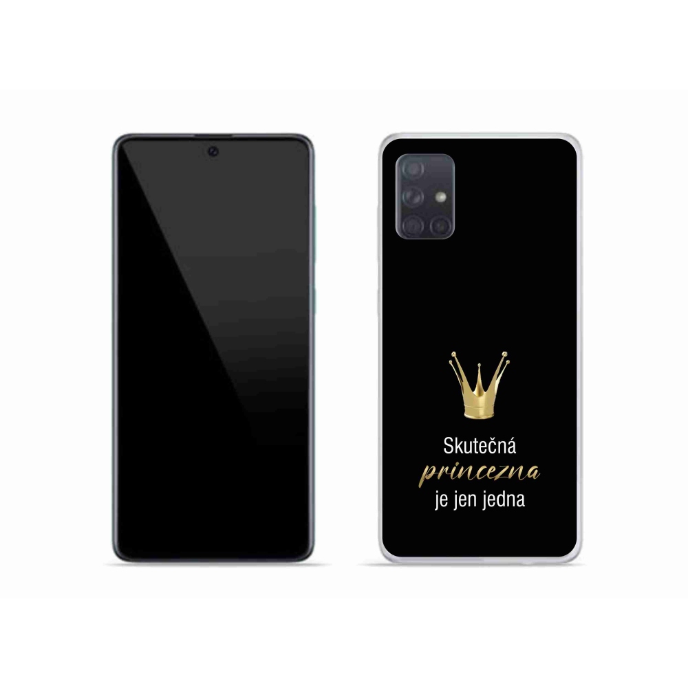 Gélový kryt mmCase na Samsung Galaxy A51 - skutočná princezná čierne pozadie