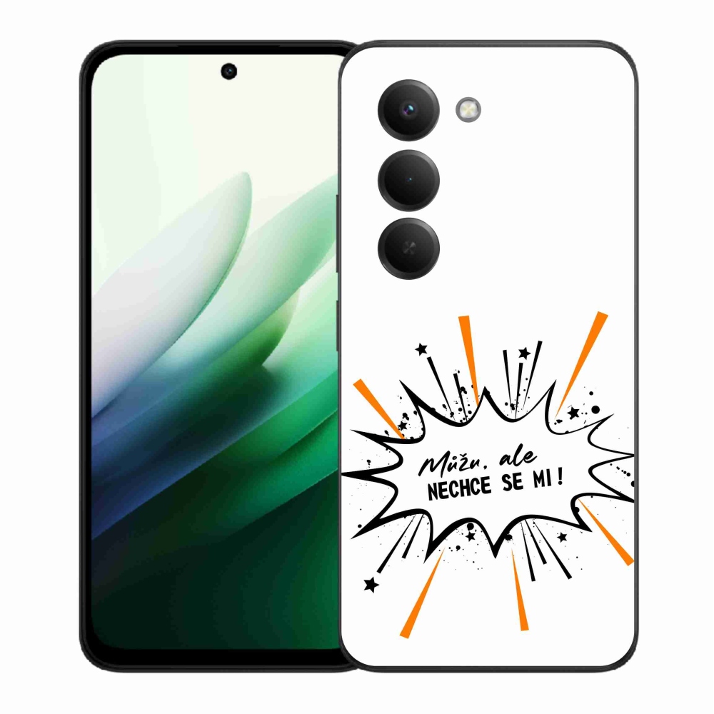 Gélový kryt mmCase na Xiaomi Redmi 15 5G (169mm) - vtipný text 11 biele pozadie