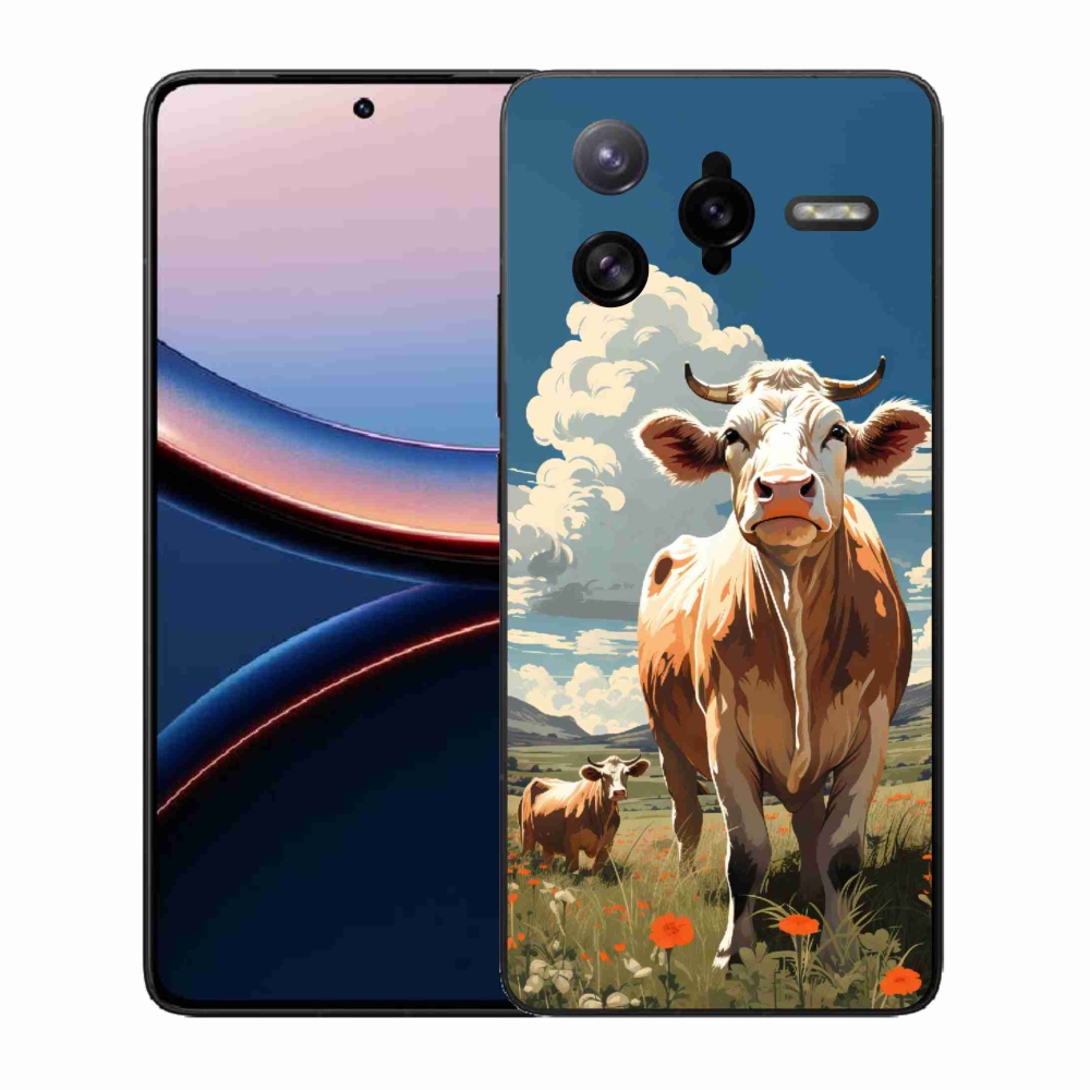 Gélový kryt mmCase na Xiaomi Poco F7 Ultra - kravy na lúke