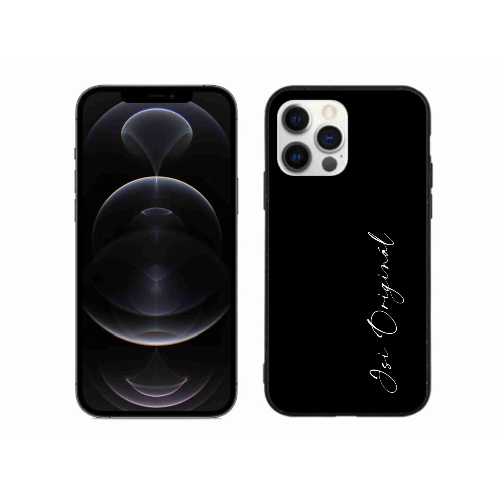 Gélový kryt mmCase na iPhone 12 Pro Max - si originál čierne pozadie