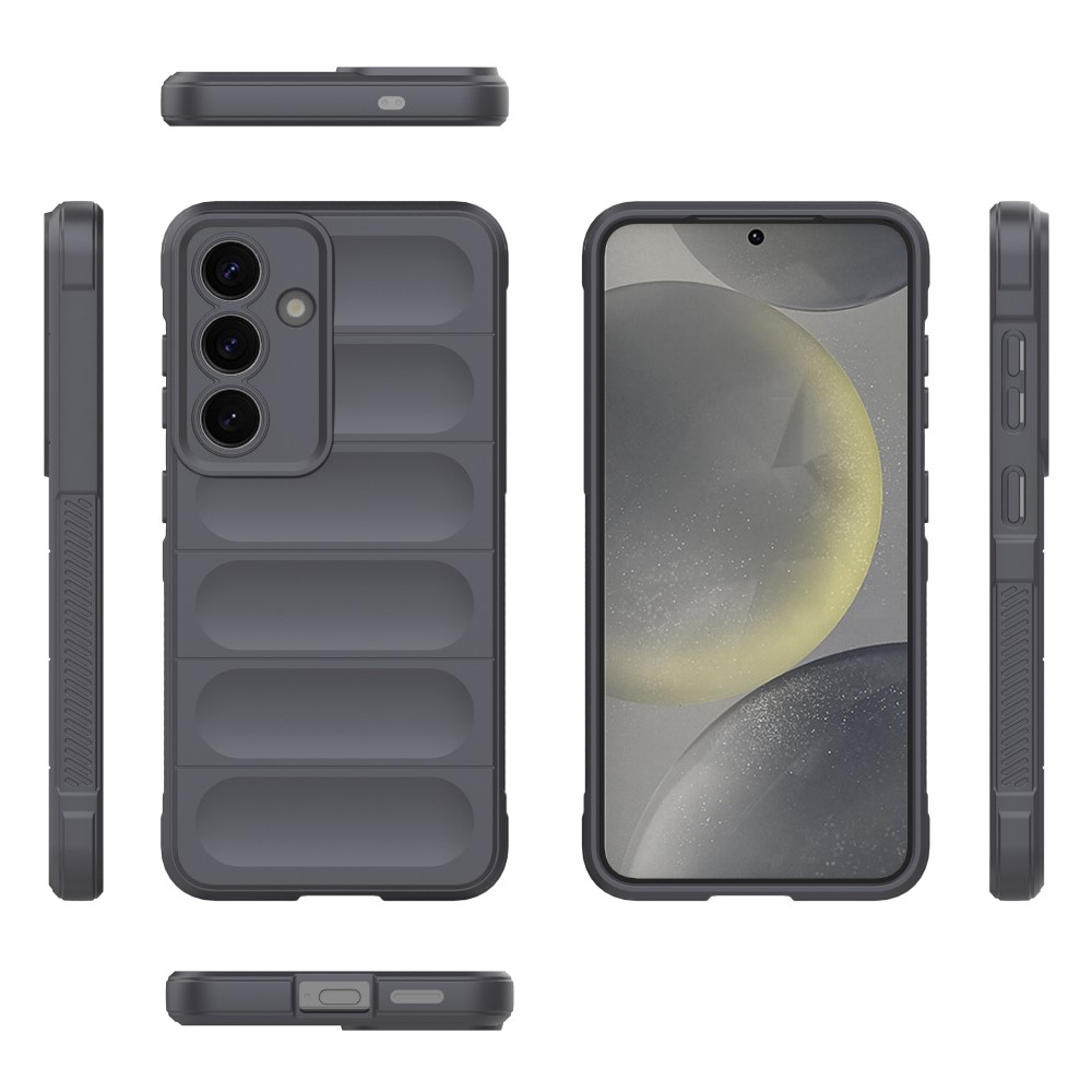 Rugg odolný gélový obal na Samsung Galaxy S25+ - tmavosivý