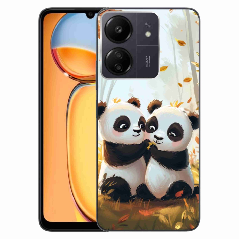 Gélový kryt mmCase na Xiaomi Poco C65/Redmi 13C - pandy