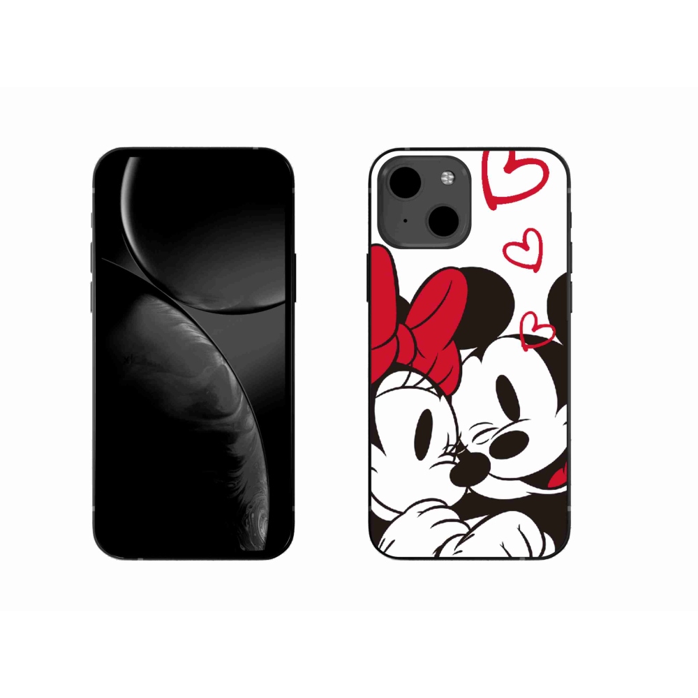 Gélový kryt mmCase na iPhone 13 6.1 - minnie a mickey