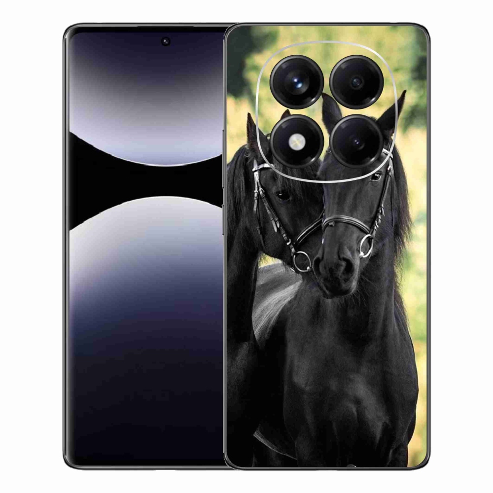 Gélový kryt mmCase na Xiaomi Redmi Note 14 Pro - dva čierne kone