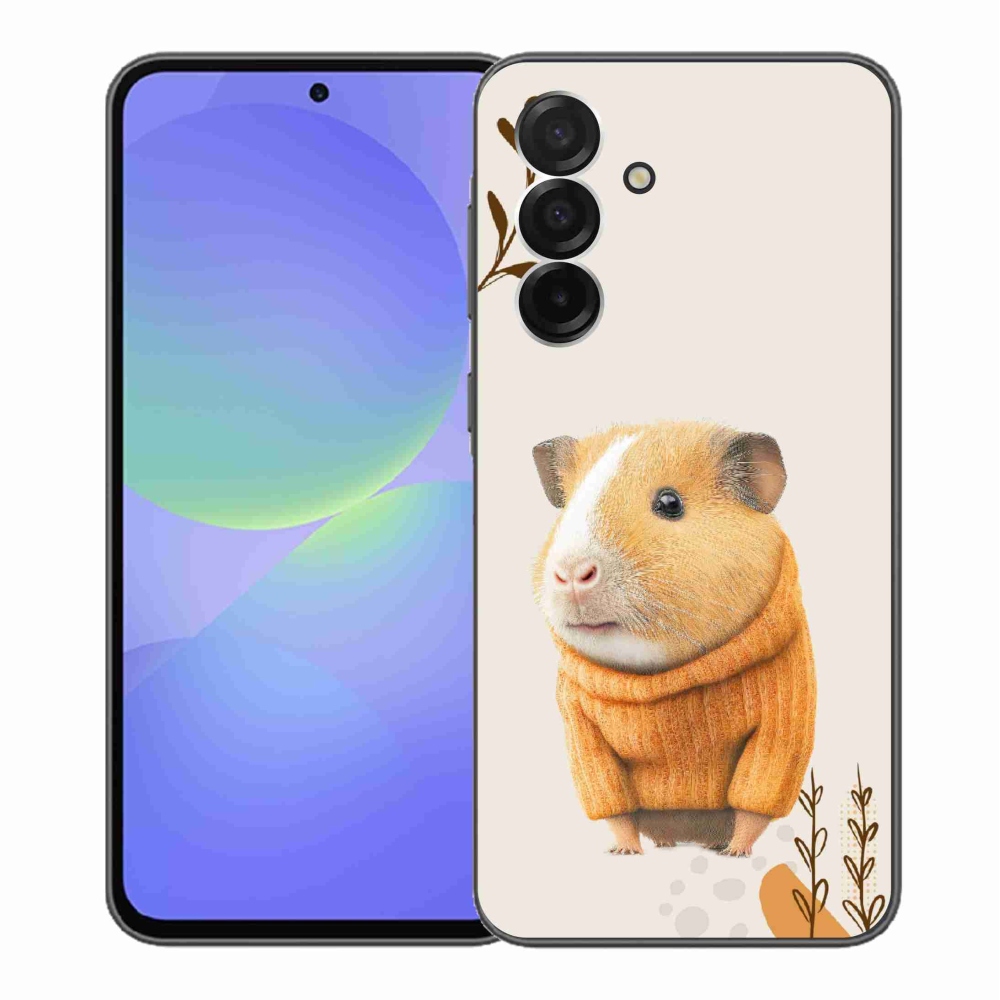 Gélový kryt mmCase na Samsung Galaxy A36 5G - morča vo svetri