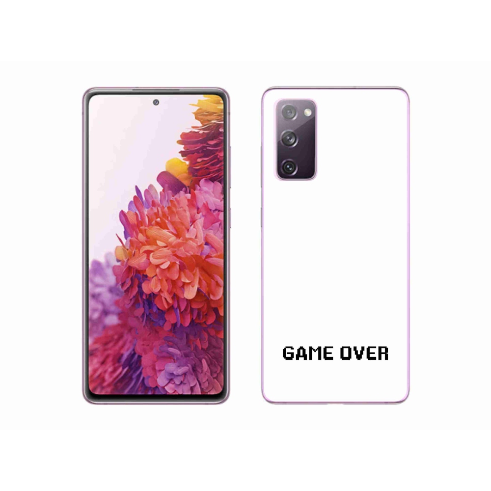 Gélový kryt mmCase na Samsung Galaxy S20 FE - game over biele pozadie