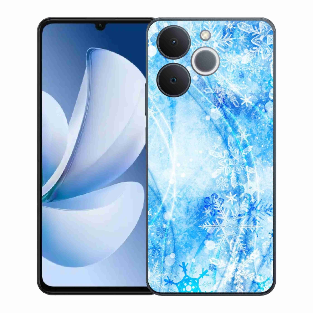 Gélový kryt mmCase na Realme Note 70T - snehové vločky