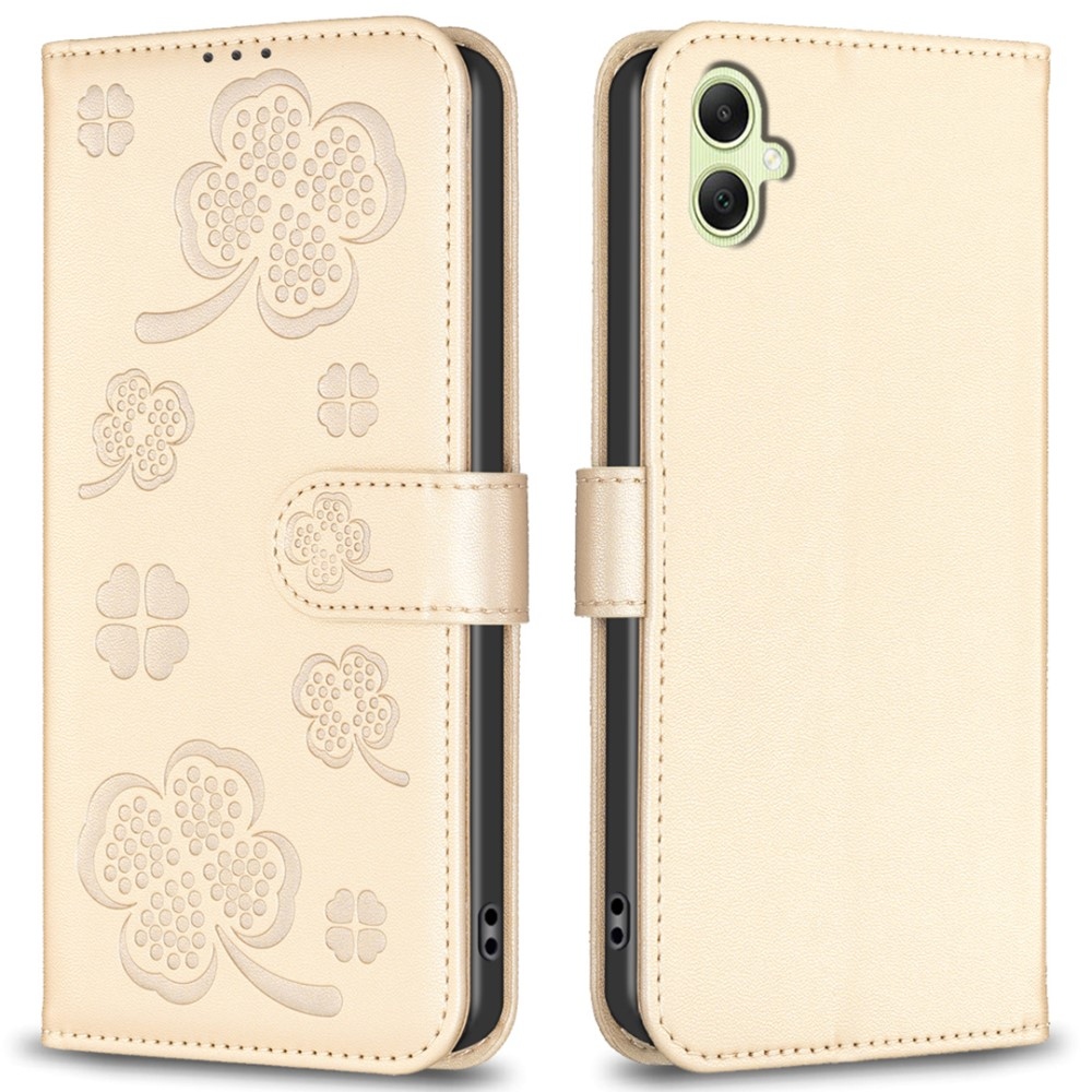 Clover knižkové púzdro na Samsung Galaxy A06 4G - zlaté