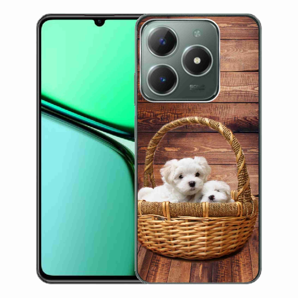 Gélový kryt mmCase na Realme C61 - šteniatka