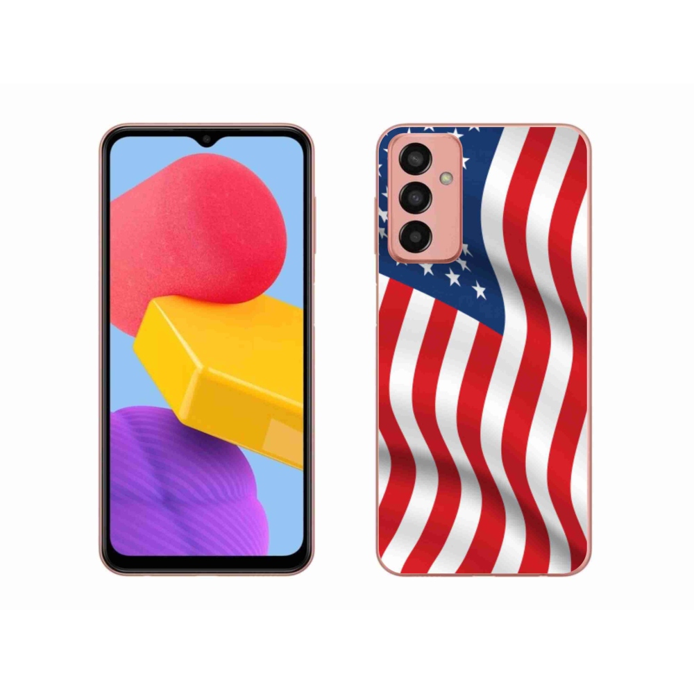 Gélový kryt mmCase na mobil Samsung Galaxy M13 - USA vlajka