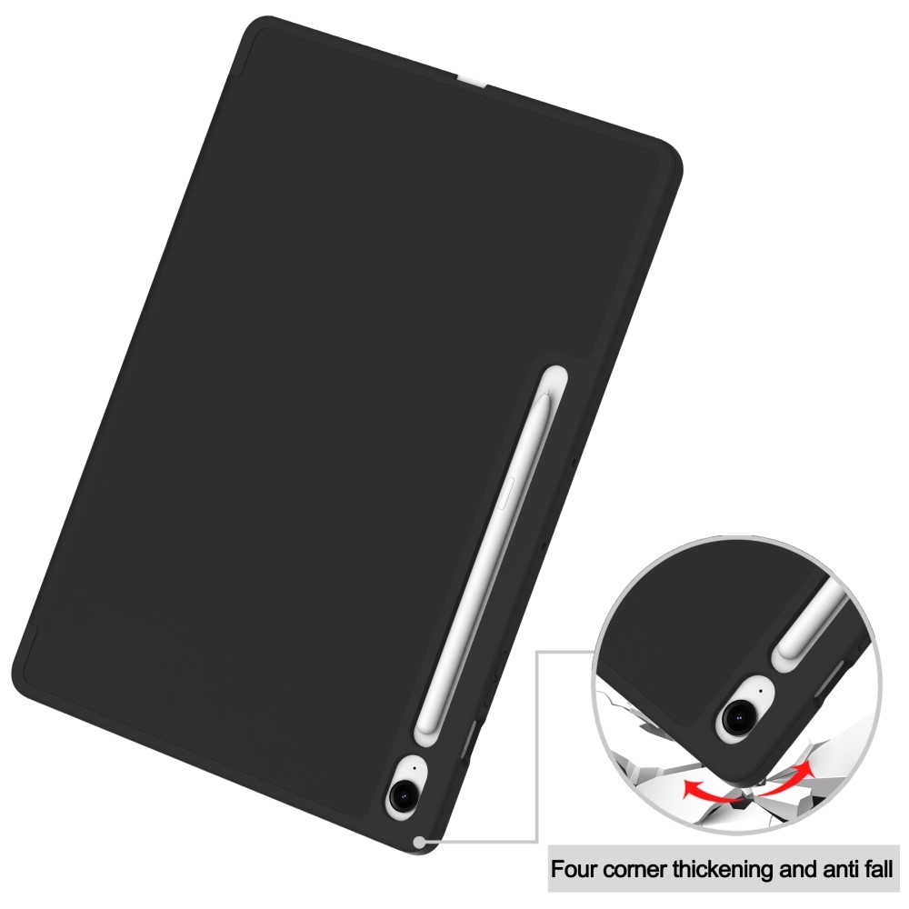 Cases chytré zatváracie púzdro na Samsung Galaxy Tab S10 FE+ - čierne