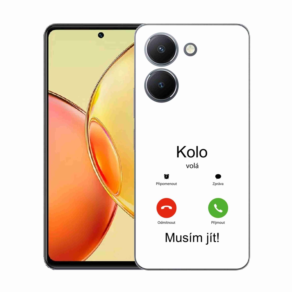Gélový kryt mmCase na Vivo Y36 - koleso volá biele pozadie