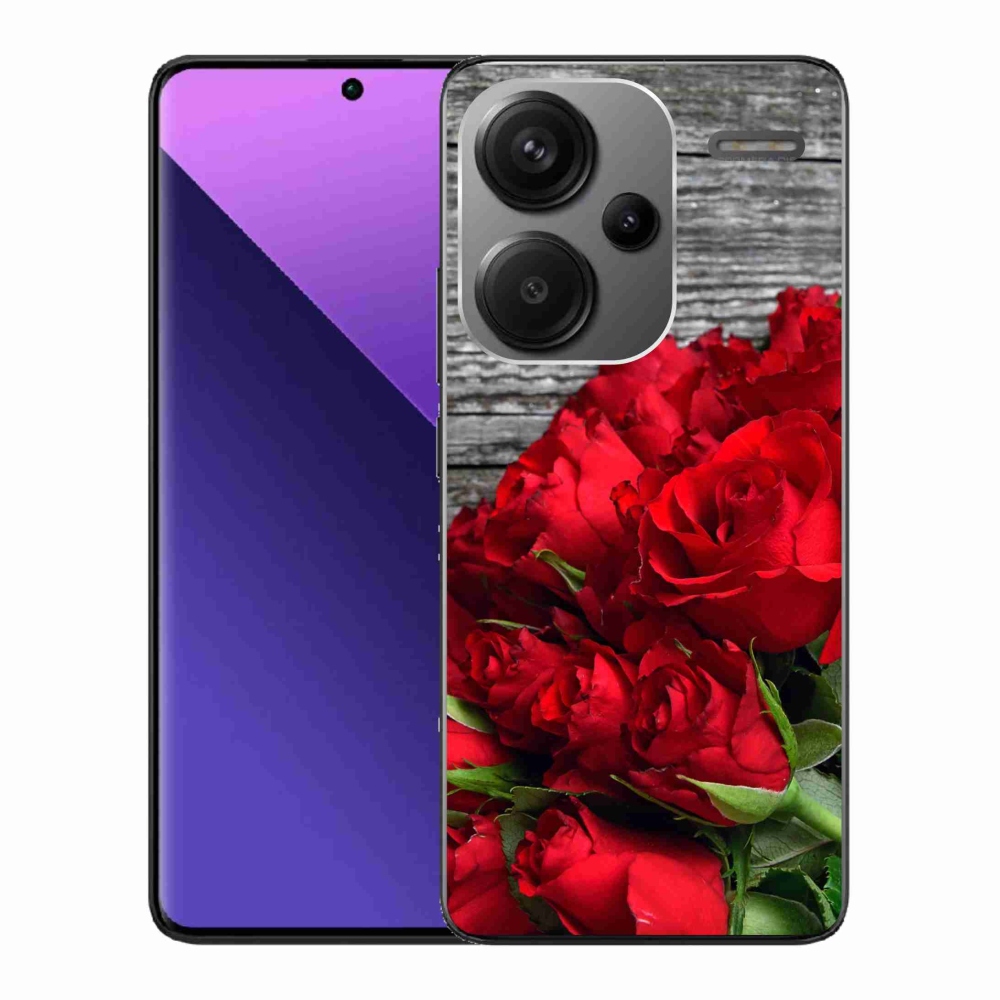 Gélový kryt mmCase na Xiaomi Redmi Note 13 Pro+ 5G - červené ruže