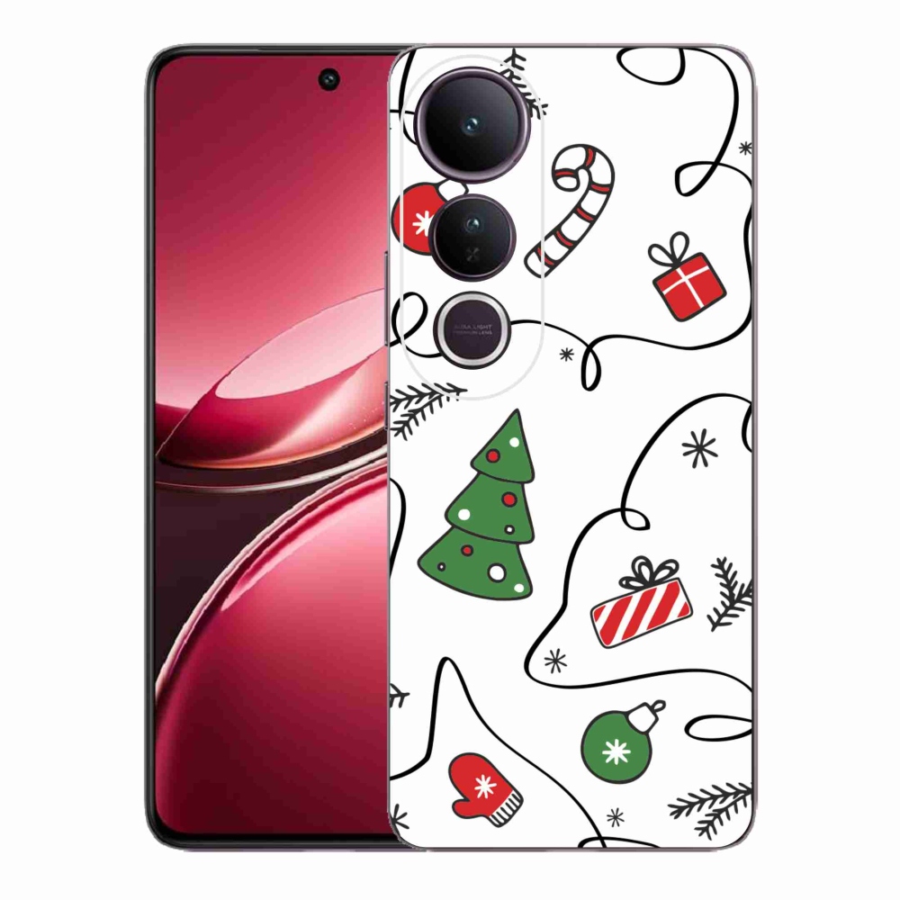 Gélový kryt mmCase na Vivo V50 Lite 4G/5G - vianočné motívy