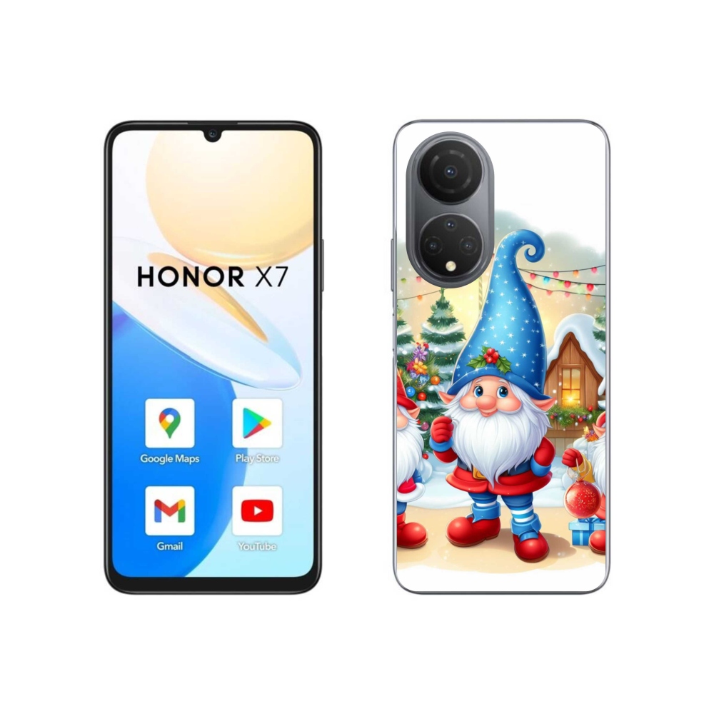 Gélový kryt mmCase na Honor X7 - vianočné škriatkovia