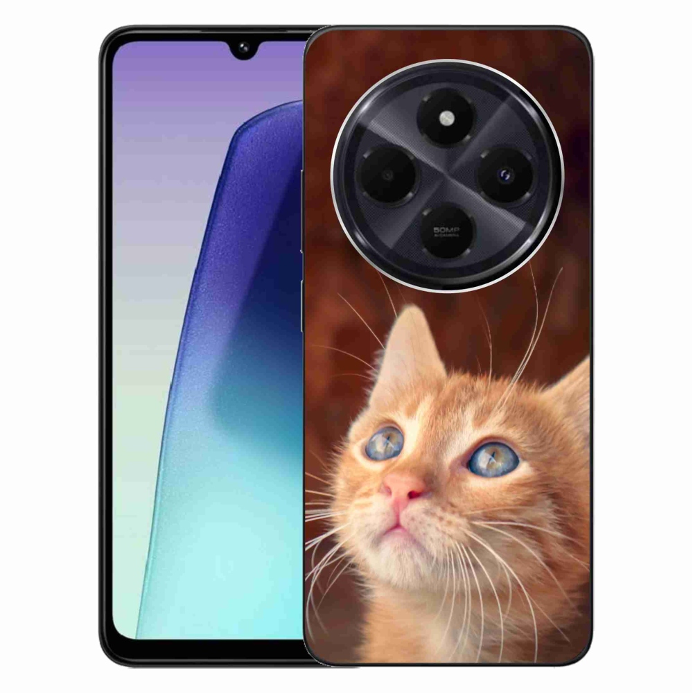 Gélový kryt mmCase na Xiaomi Redmi 14C/Poco C75 - motýľ a mačiatko