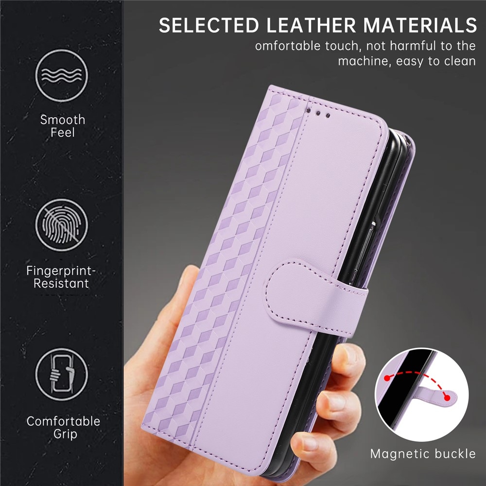 Gridy knižkové púzdro na Samsung Galaxy Z Fold7 5G - fialové