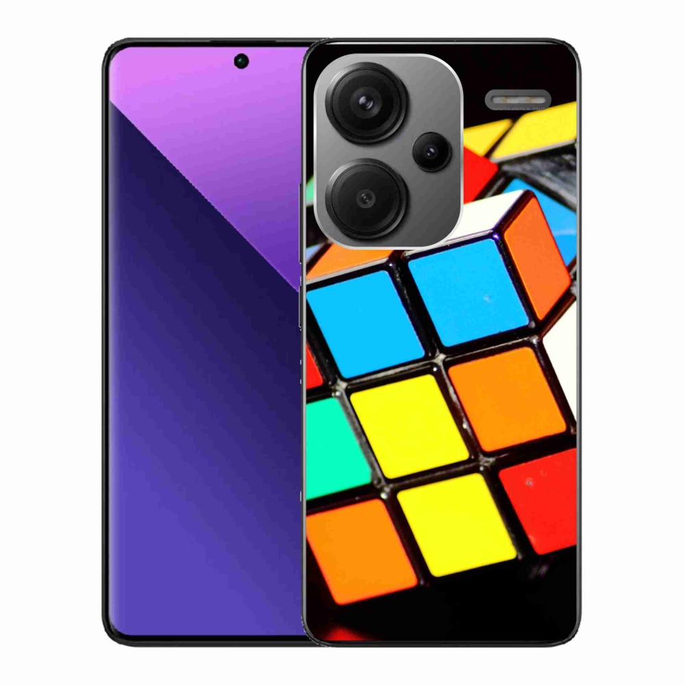 Gélový obal mmCase na Xiaomi Redmi Note 13 Pro+ 5G - rubikova kocka