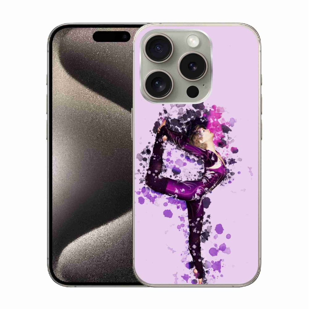 Gélový kryt mmCase na iPhone 15 Pro - baletka