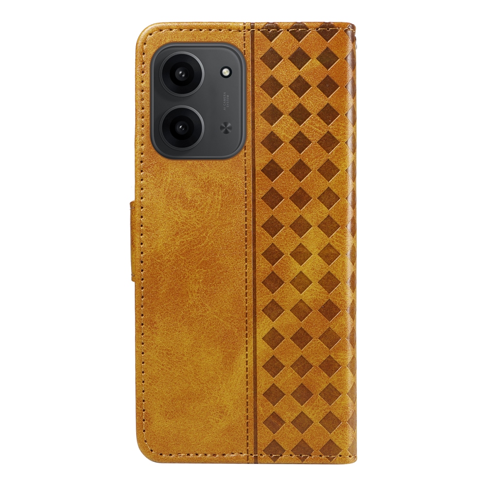 Grids knižkové púzdro na Xiaomi Redmi 15C 4G/5G (173mm) - žlté
