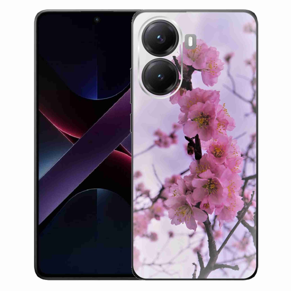 Gélový kryt mmCase na Xiaomi Poco X7 Pro 5G - kvety 7