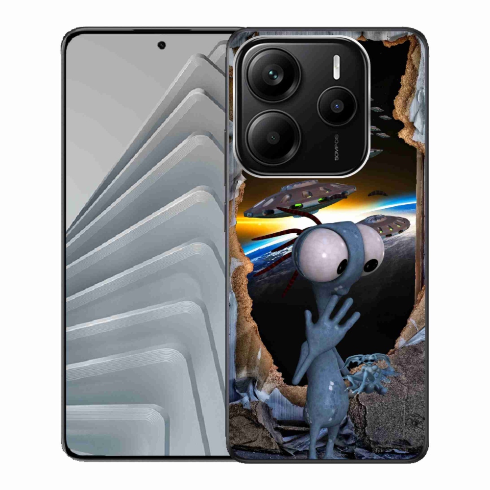 Gélový kryt mmCase na Xiaomi Redmi Note 14 5G - mimozemšťan