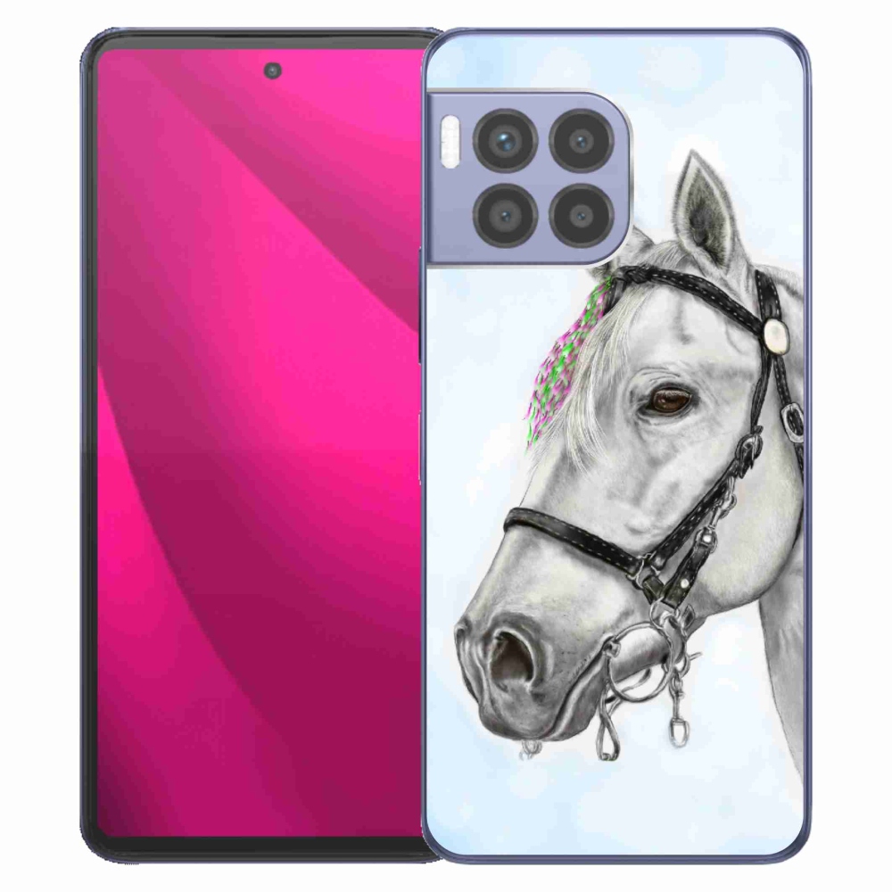 Gélový kryt mmCase na T-Mobile T Phone 2 Pro - biely kôň 1