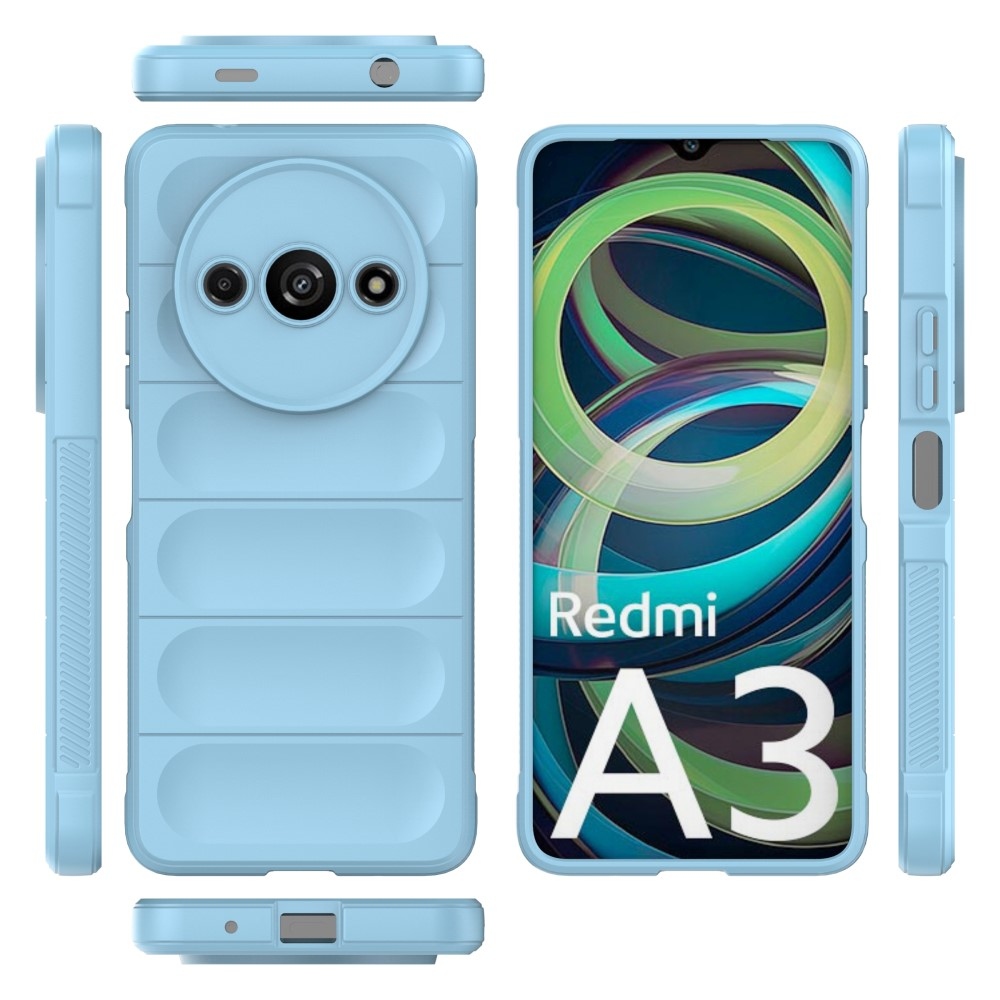 Rugg odolný gélový obal na Xiaomi Redmi A3 - svetlomodrý