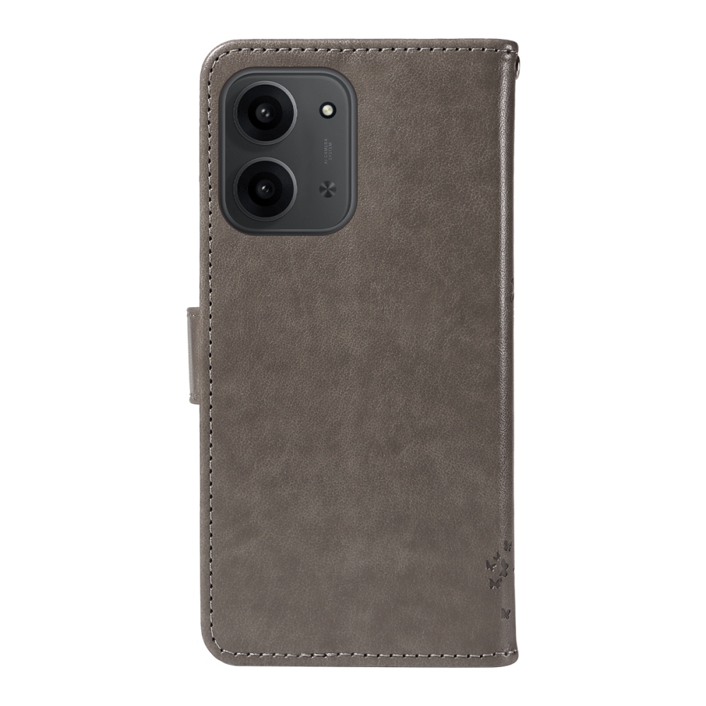 Trees knižkové púzdro na Xiaomi Redmi 15C 4G/5G (173mm) - šedé