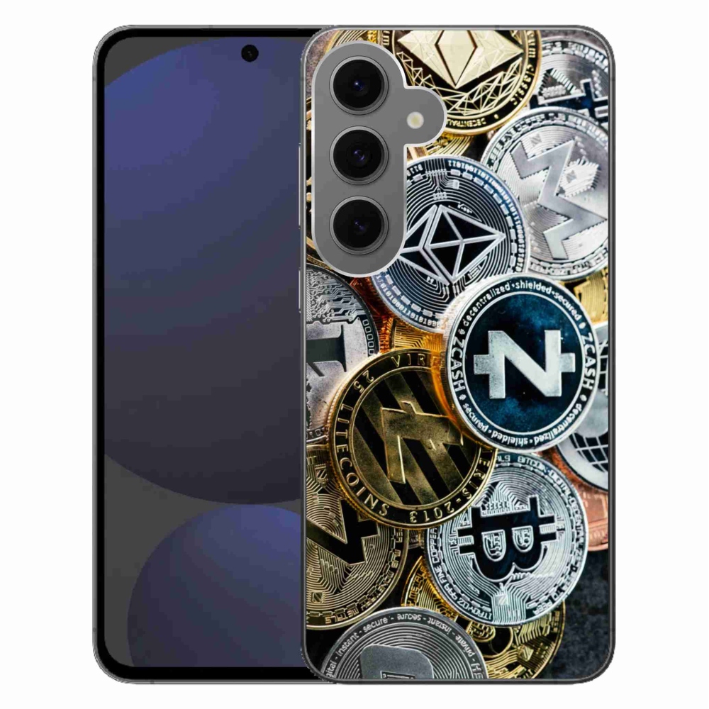 Gélový kryt mmCase na Samsung Galaxy S24 FE - kryptomeny