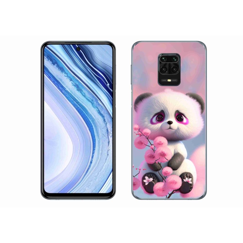 Gélový kryt mmCase na Xiaomi Redmi Note 9S - roztomilá panda 1