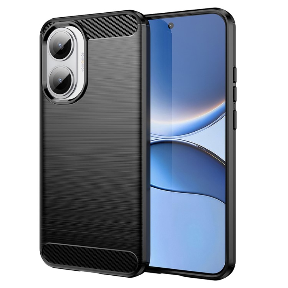 Carbon odolný gélový obal na Xiaomi Poco F7 5G - čierny