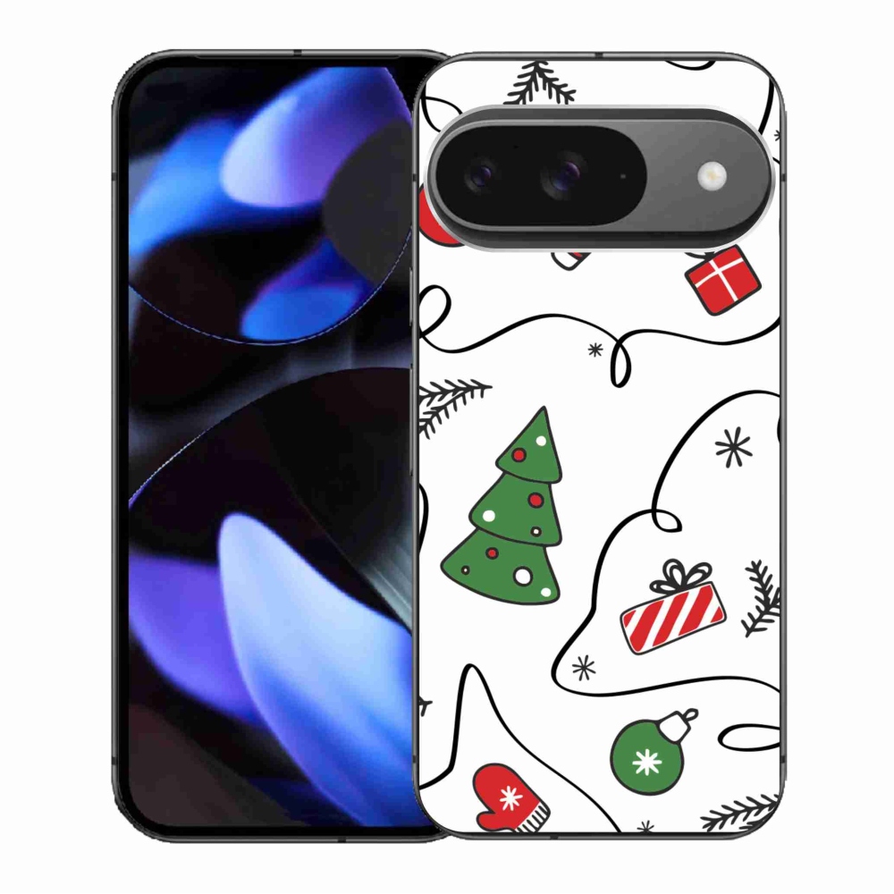 Gélový kryt mmCase na Google Pixel 9/9 Pro - vianočné motívy