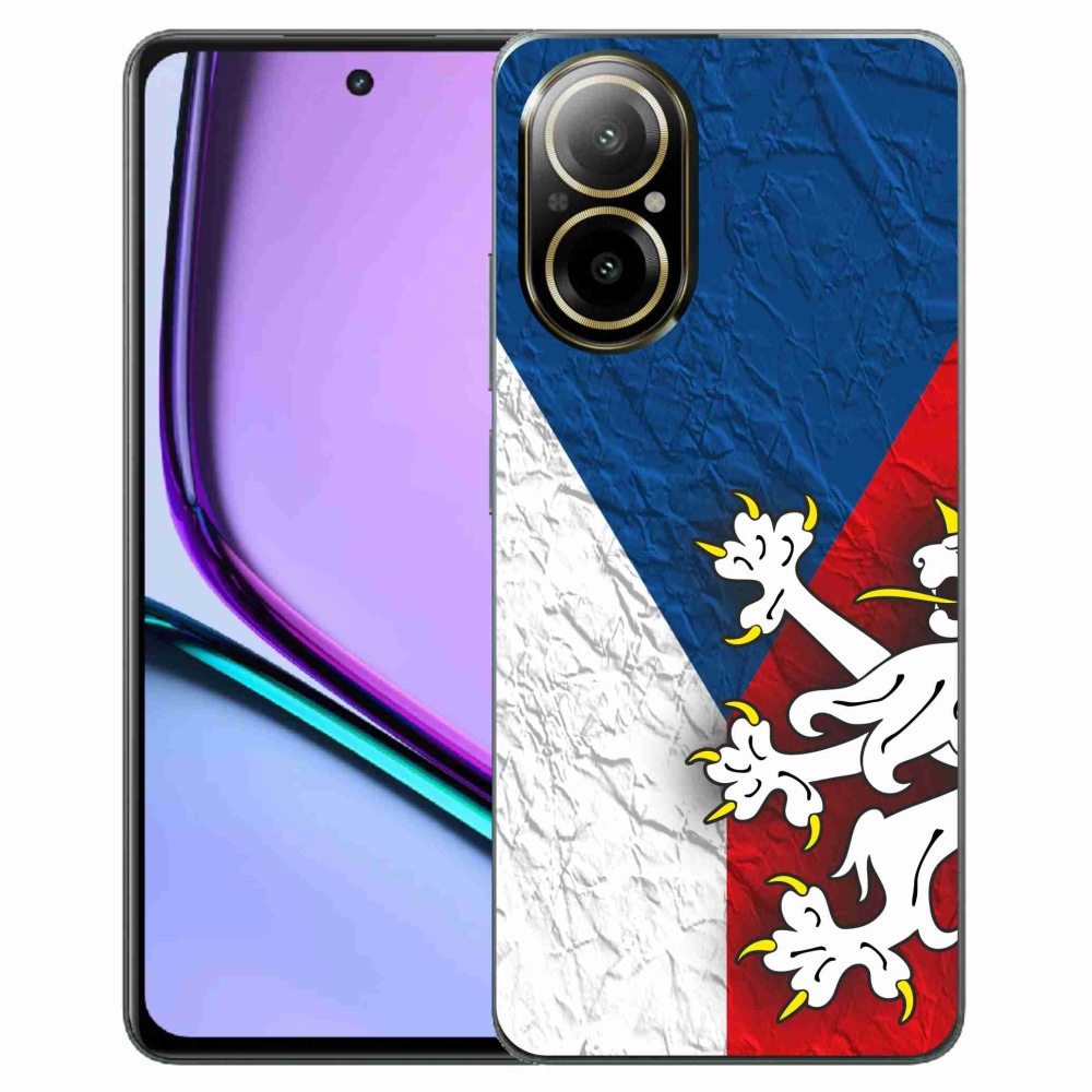 Gélový kryt mmCase na Realme C67 - česká vlajka 1