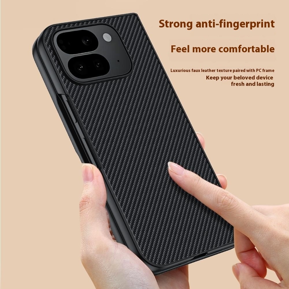 Carbone plastový kryt na mobil Google Pixel 10 Pro Fold - čierny