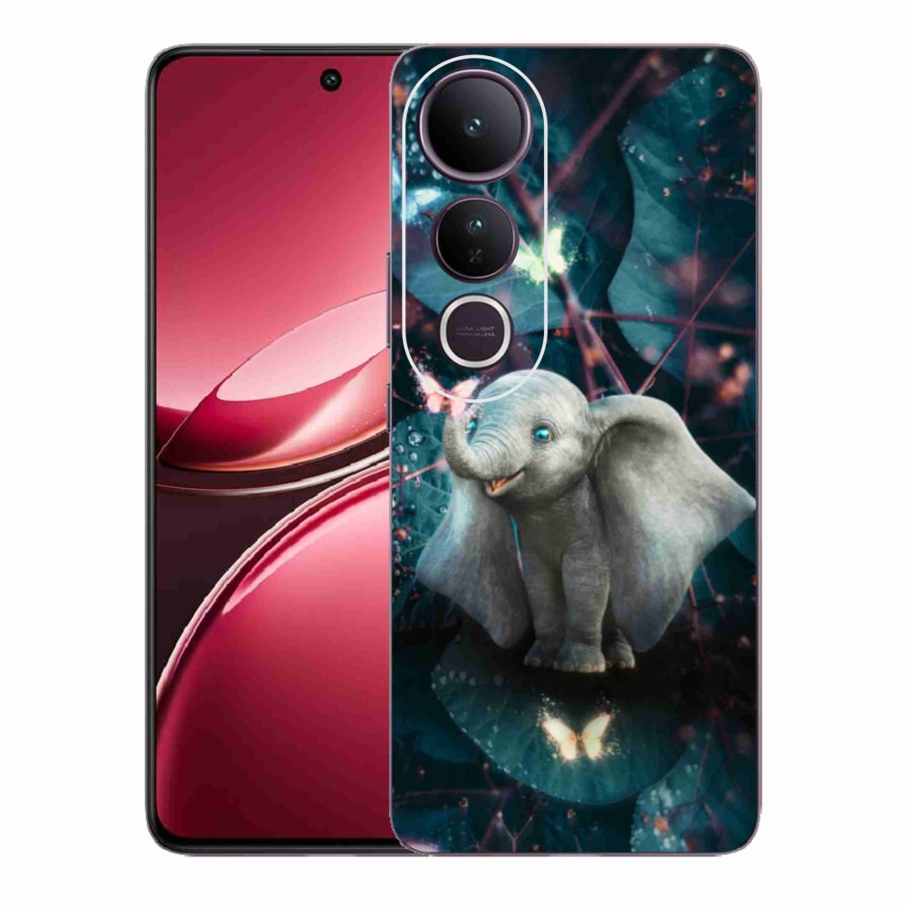 Gélový kryt mmCase na Vivo V50 Lite 4G/5G - roztomilý slon