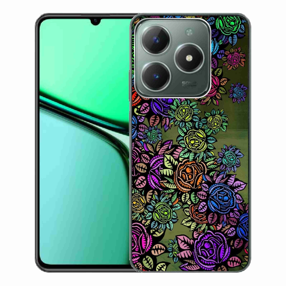 Gélový kryt mmCase na Realme C61 - kvety 6