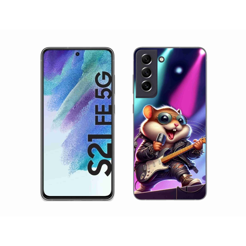 Gélový kryt mmCase na Samsung Galaxy S21 FE 5G - škrečok rocker