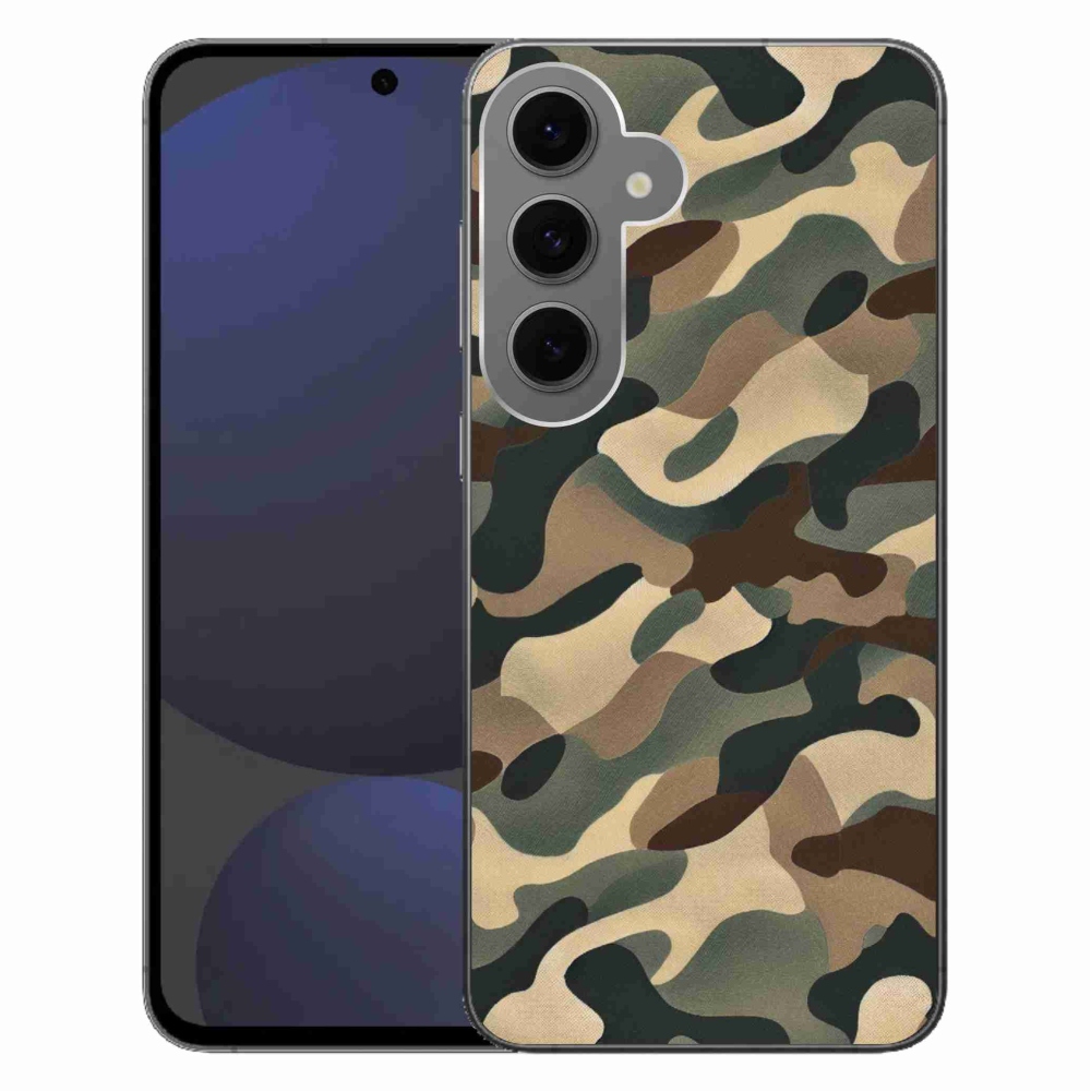 Gélový kryt mmCase na Samsung Galaxy S24 FE - maskáčový vzor 11