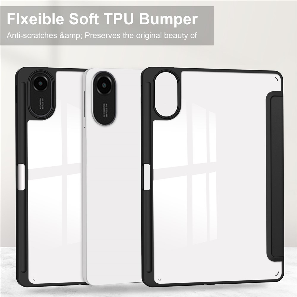 Case chytré zatváracie púzdro na tablet Xiaomi Redmi Pad 2 - čierne
