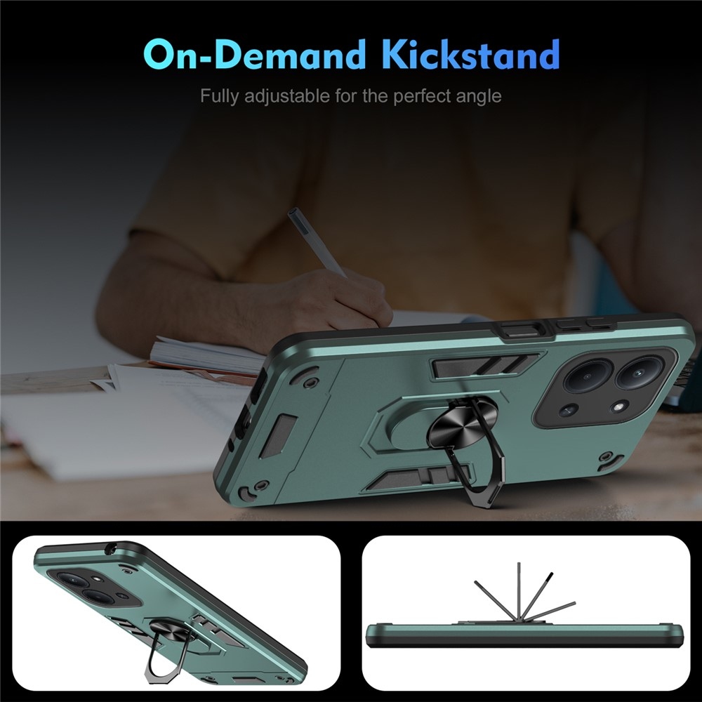 Defend odolný kryt na Xiaomi Redmi 15C 4G (171mm) / Poco C85 4G (171mm) - zelený